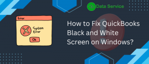 QuickBooks Black and White Screen on Windows | Dedicated Guide