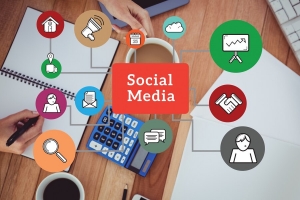 Social media marketing concept for marketing with applications