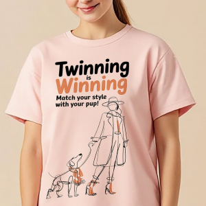 Matching Dog & Owner Outfits: Twinning is Winning Tee