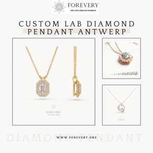 Custom Lab Diamond Pendant Antwerp: A Masterpiece by Forevery