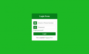 Create a login page with html and css