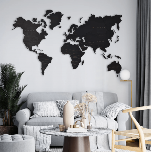 Best 3D Wooden World Maps – Quality Décor for Your Home or Office