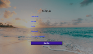 Sign up page with html and css