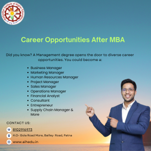 Job Opportunities After Finishing an MBA in Patna, Bihar