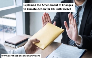 To Know the Amendment of Changes to Climate Action for ISO 37001:2024