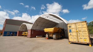 Tips for selecting the ideal location to deploy your modular industrial canopy shelter for material storage