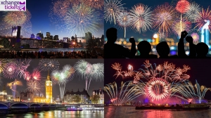 Midnight Spectacle at London New Year Eve Fireworks Eye