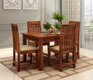 The Perfect 4-Seater Dining Table Set: Style, Functionality, and Comfort