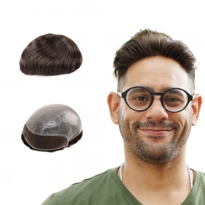 Realistic Type Hair Toupee for Men