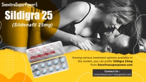 Sildigra 25mg: A Perfect Medication to Fix Sensual Performance in Males