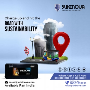 Yukinova: A Leading Lithium-Ion Three-Wheeler Battery Manufacturer in India