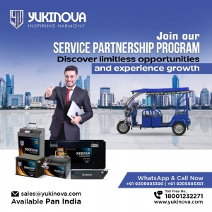 Reliable Three-Wheeler Lithium Batteries in India: Powering the Future of Electric Mobility with Yukinova