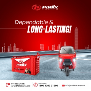 Radix: Leading E-Rickshaw Battery Manufacturer in India