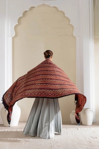 Ajrakh Silk Dupatta