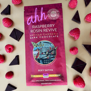 Indulge in Bliss: Raspberry Rosin Revive Dark Chocolate | Sativa