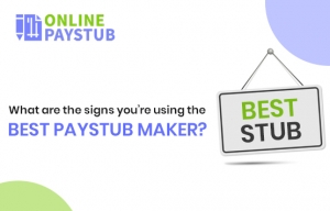 What are the signs you’re using the best Paystub Maker?