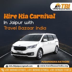 Book Chauffeur-Driven Kia Carnival Hire Service in Jaipur