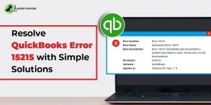 How can a User rectify QuickBooks error code 15215?