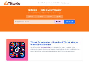 Tiktokio - TikTok Downloader Download TikTok Video Without Watermark Tiktok to mp4