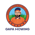 mowing Gapa lawn
