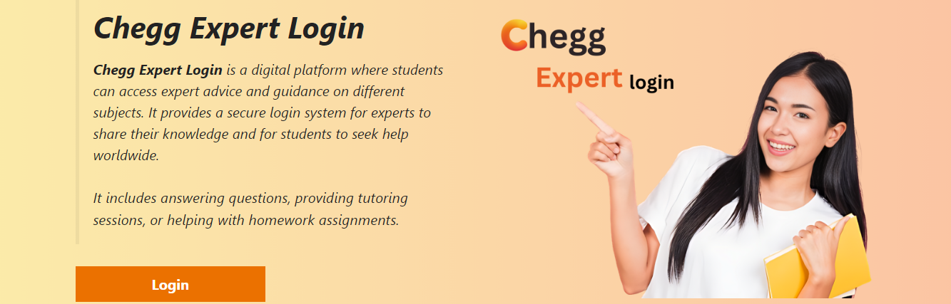 Expert Login Chegg