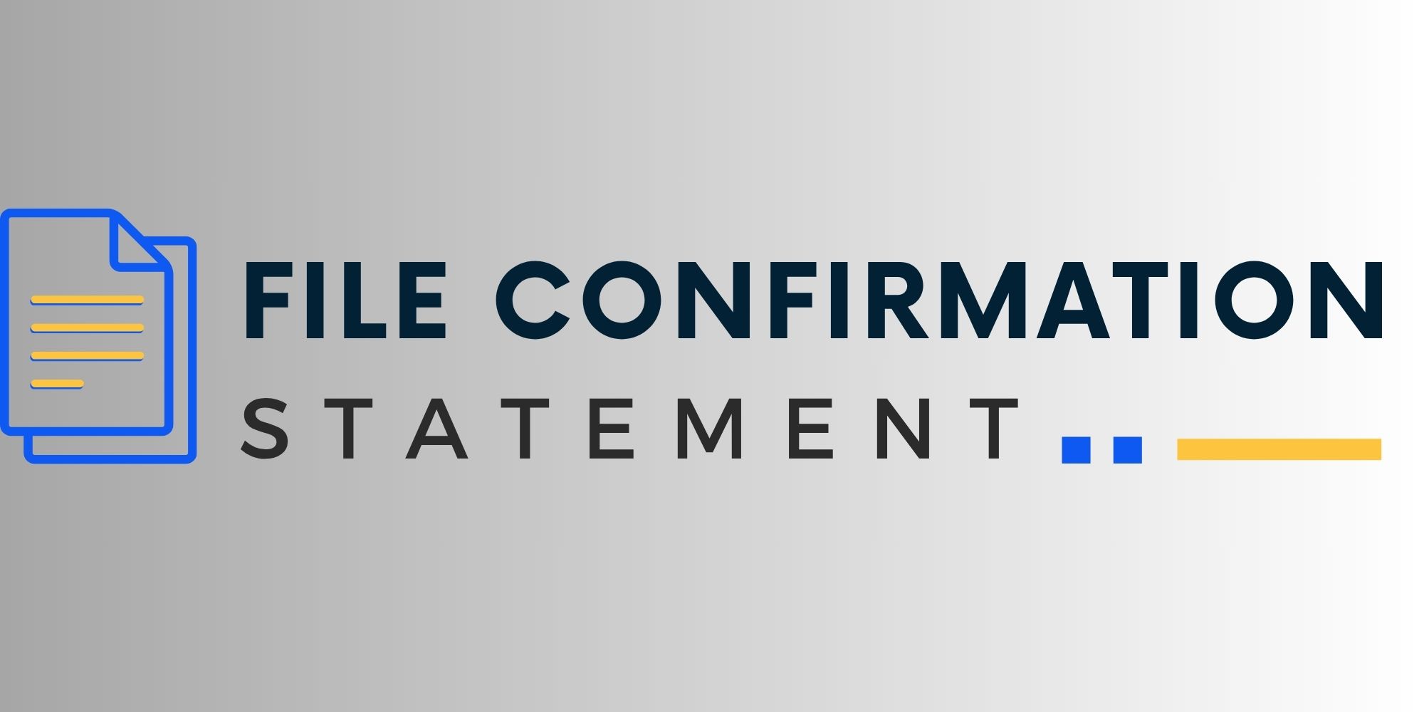 Statement File Confirmation