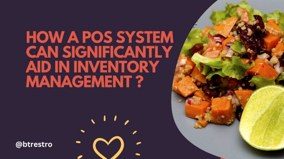 How can a POS system help with inventory management in restaurants?