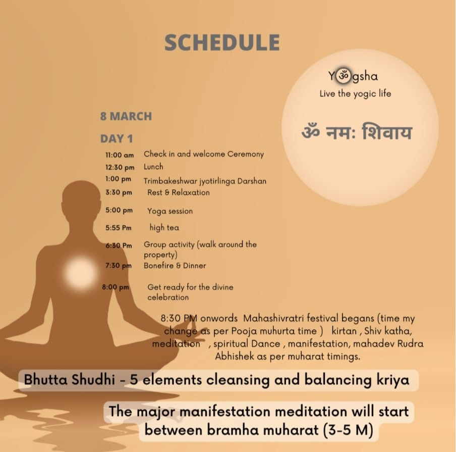 Bhuta Shuddhi : 5 Elements and balancing Kriya at Viveda Wellness on 8th & 9th March