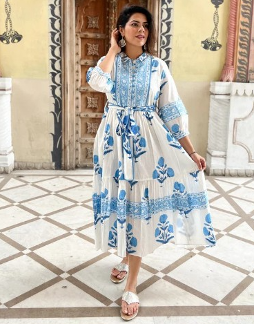 Comfort Meets Style with Trendy Cotton Dresses for Women From Jaipur Morni USA