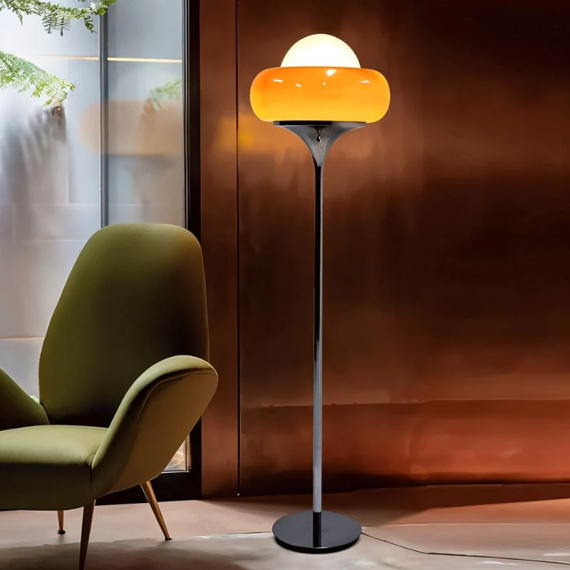 Crostata Floor Lamp: Vintage Elegance Meets Modern Lighting