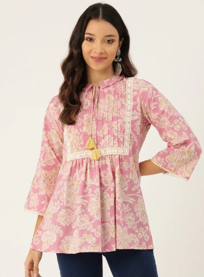 Explore Stylish Pink Ethnic Tops for Every Occasion From Jaipur Morni