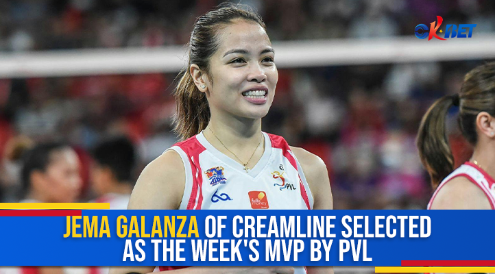 Jema Galanza of Creamline Selected as the Week's MVP by PVL