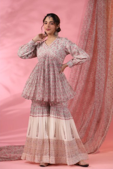 Elevate Your Style with Stunning Trendy Sharara Sets for Special Events