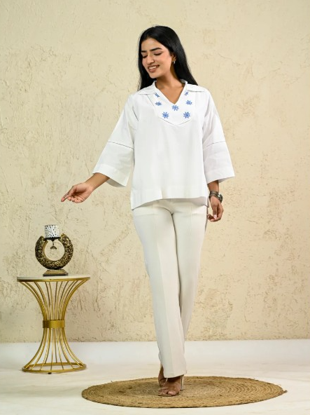 Shop High-Quality Short Embroidery Tops to Elevate Your Fashion Game