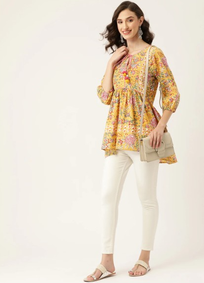 Explore the Latest Collection of Ethnic Tunics for Women in Stylish Designs