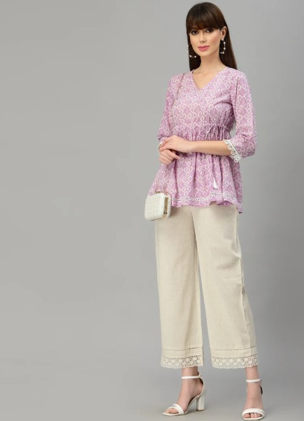 Buy Premium Off-White Bottom Wear for Casual Office and Festive Looks