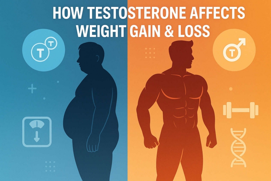 How Testosterone Levels Affect Weight Gain & Fat Loss | Best Weight Loss Clinic in Noida