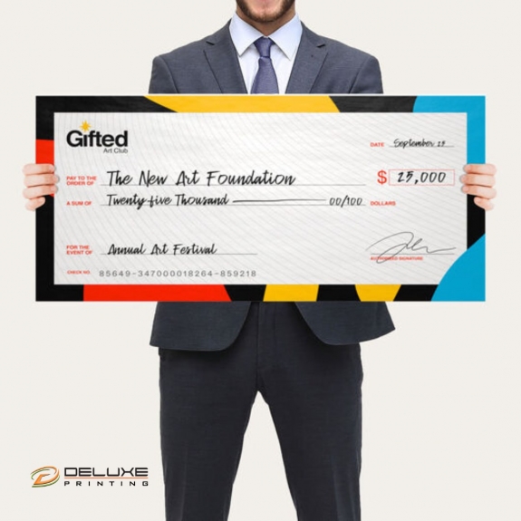 Giant Cheques, Giant Impact: Your Branding Power Tool in Dubai