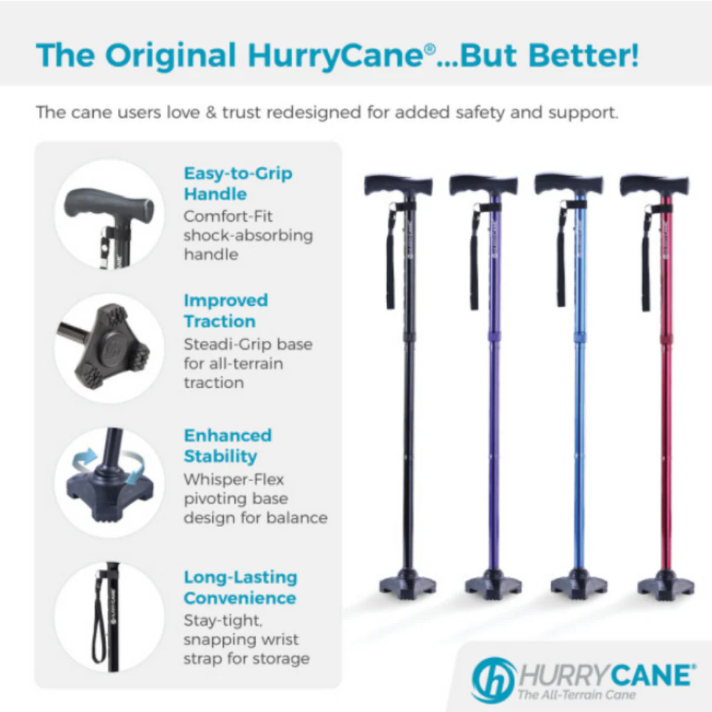 HurryCane – The Ultimate Walking Stick for Elderly Freedom
