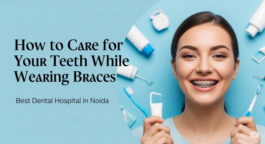 How to Care for Your Teeth While Wearing Braces | Best Dental Hospital in Noida