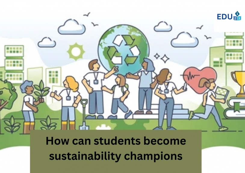 How can students become sustainability champions?			