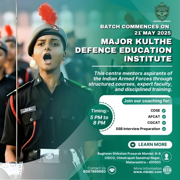 Why Choose the Best Defence Exam Coaching Center in Aurangabad for Your Career Success