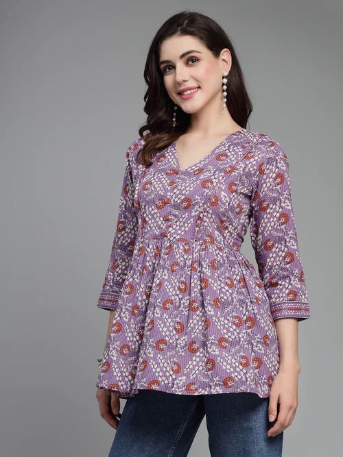Latest Collection of Floral V-Neck Tops to Refresh Your Wardrobe with Modern Style