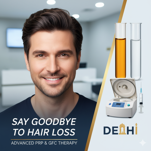 Say Goodbye to Hair Loss with Advanced PRP and GFC therapy delhi
