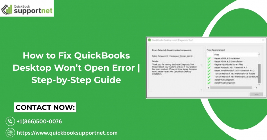 How to Fix QuickBooks Desktop Won’t Open Error | Step-by-Step Guide