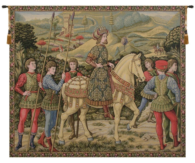 The Majesty of History - John VIII Palaeologus by Gozzoli 15th Century Italian Tapestry